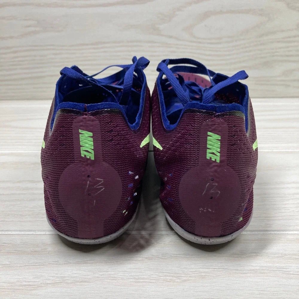 Nike Zoom Victory 3 Track‎ Spikes Bordeaux Volt Men's Size 13 835997-600